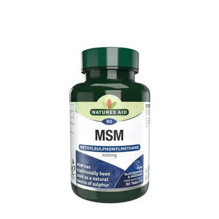 Natures Aid MSM 1000 mg (90 Tablets) - Natures Aid