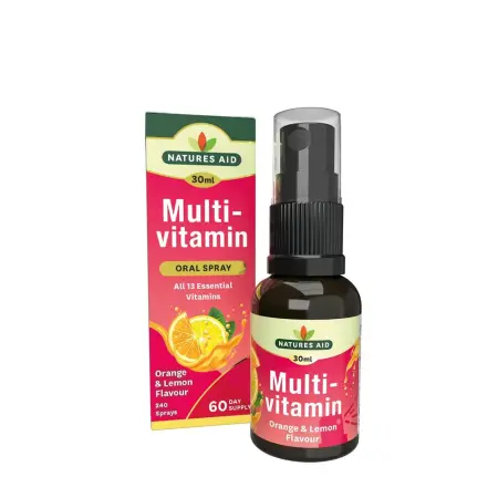 Natures Aid Multivitamin Daily Oral Spray (30 ml, Lemon & Orange) - Natures Aid