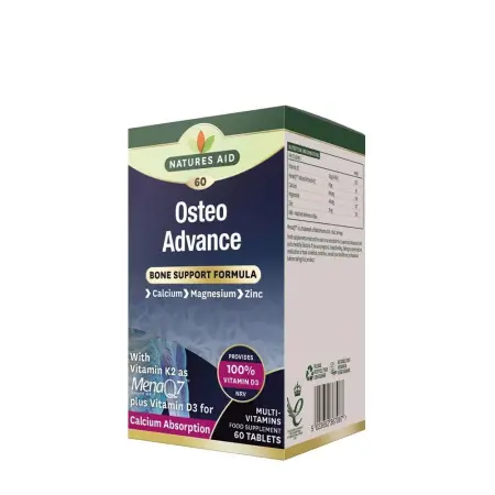 Natures Aid Osteo Advance - Bone Support Formula (60 Tablets) - Natures Aid