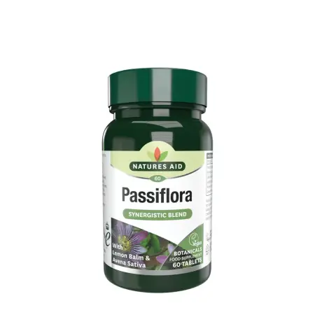 Natures Aid Passiflora Complex (60 Tablets) - Natures Aid