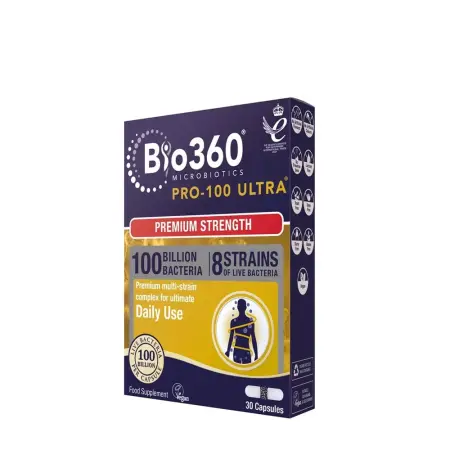 Natures Aid Pro-100 ULTRA (100 Billion Bacteria) (30 Capsules) - Natures Aid