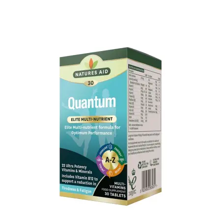 Natures Aid Quantum Multi-Vitamins & Minerals (30 Tablets) - Natures Aid