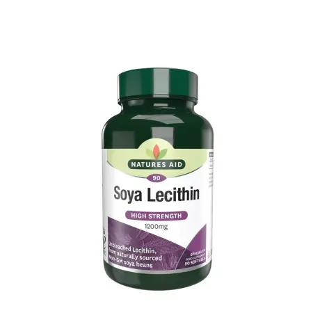Natures Aid Soya Lecithin 1200 mg (90 Softgels) - Natures Aid
