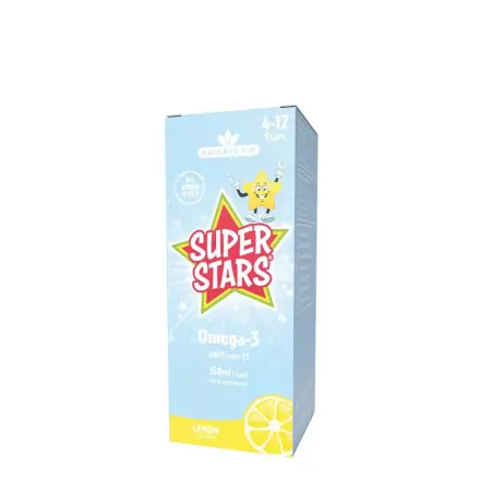 Natures Aid Super Stars Omega-3 - Lemon flavour (150 ml) - Natures Aid