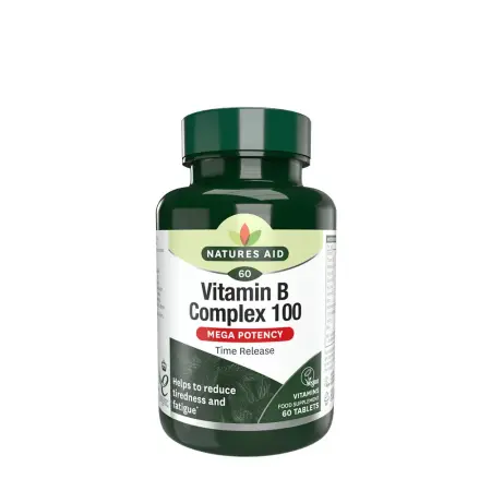 Natures Aid Vitamin B Complex 100 (60 Tablets) - Natures Aid