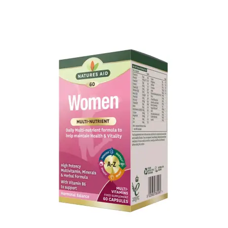 Natures Aid Women's Multi-Vitamins & Minerals (60 Capsules) - Natures Aid