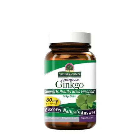 Nature's Answer Ginkgo Leaf (60 Veg Capsules) - Nature's Answer