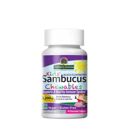 Nature's Answer Kids Sambucus Chewables (45 Chewables) - Nature's Answer