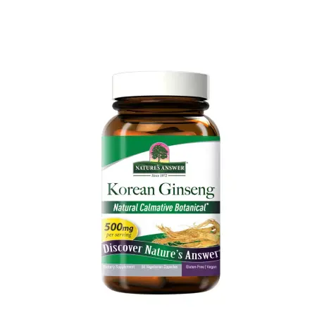 Nature's Answer Korean Ginseng Root (50 Veg Capsules) - Nature's Answer