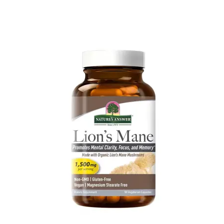 Nature's Answer Lion's Mane (90 Veg Capsules) - Nature's Answer