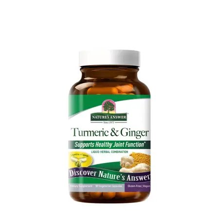 Nature's Answer Turmeric and Ginger (90 Veg Capsules) - Nature's Answer