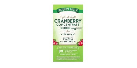 Nature's Truth Üç Kat Güçlü Kızılcık Konsantresi ve C Vitamini - POWERBODY