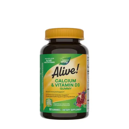 Nature's Way Alive!® Calcium + D3 Gummies (60 Gummies) - Nature's Way
