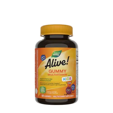 Nature's Way Alive!® Kids Multivitamin Gummy (60 Gummies, Cherry, Orange & Grape) - Nature's Way