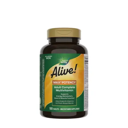 Nature's Way Alive!® Max3 Daily Multivitamin Without Iron (180 Tablets) - Nature's Way
