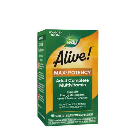 Nature's Way Alive!® Max3 Daily Multivitamin Without Iron (90 Tablets) - Nature's Way