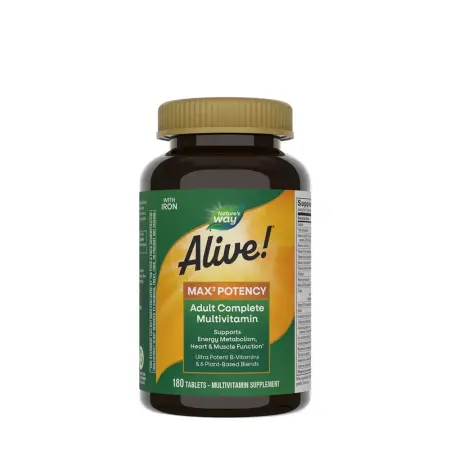 Nature's Way Alive!® Max3 Potency Multivitamin (180 Tablets) - Nature's Way
