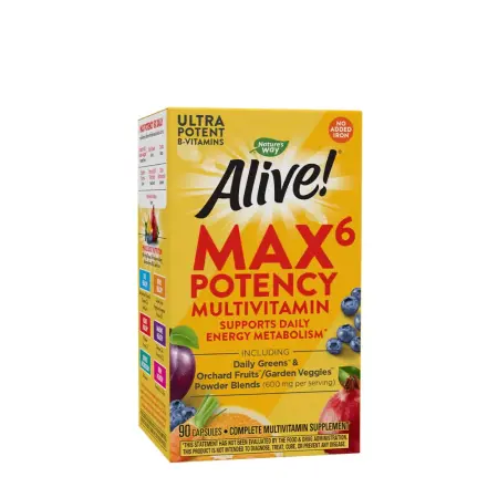 Nature's Way Alive!® Max6 Max Potency Daily Multivitamin Without Iron (90 Capsules) - Nature's Way
