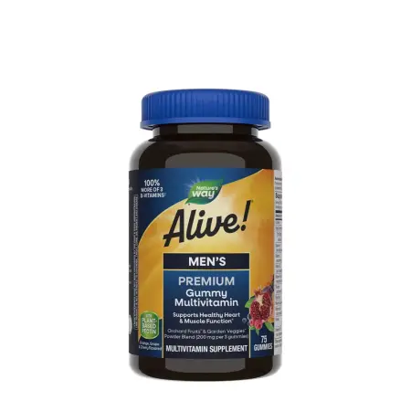 Nature's Way Alive!® Premium Men’s Gummy Multivitamin (75 Gummies) - Nature's Way