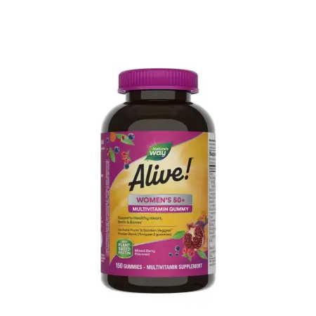 Nature's Way Alive!® Women's 50+ Gummy Multivitamin (150 Gummies, Mixed Berry) - Nature's Way