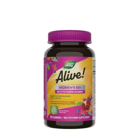 Nature's Way Alive!® Women's 50+ Gummy Multivitamin (60 Gummies, Mixed Berry) - Nature's Way