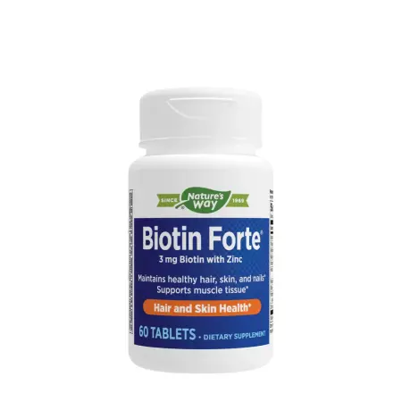 Nature's Way Biotin Forte® with Zinc (60 Tablets) - Nature's Way