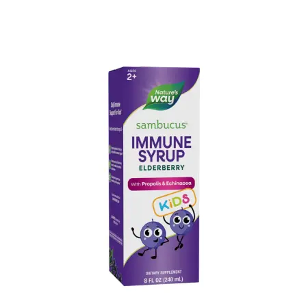 Nature's Way Sambucus Immune Syrup for Kids (240 ml, Elderberry) - Nature's Way