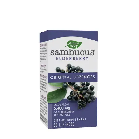 Nature's Way Sambucus Original Lozenges (30 Lozenges, Elderberry) - Nature's Way