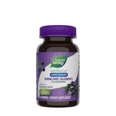 Nature's Way Sambucus Zero Sugar Immune Gummy (50 Gummies) - Nature's Way