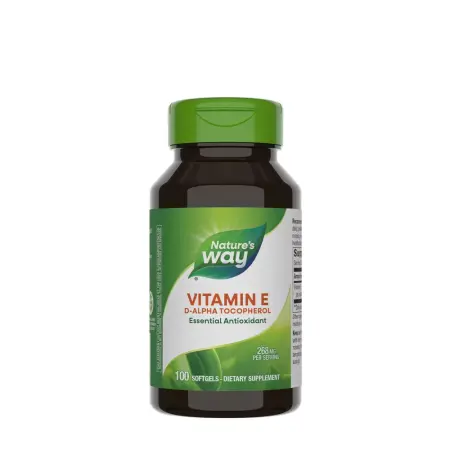 Nature's Way Vitamin E D-Alpha Tocopherol (100 Softgels) - Nature's Way
