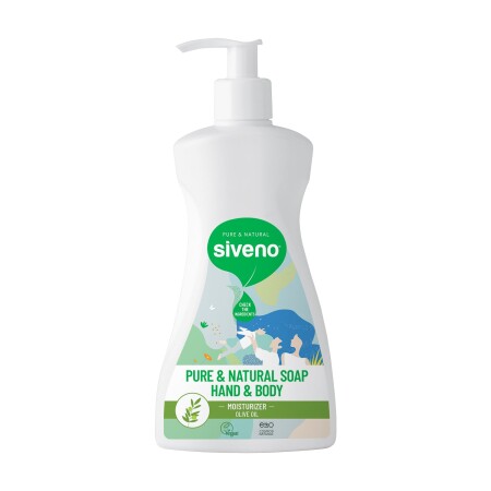 Natürliche Flüssigseife mit Olivenöl für Hände und Körper, 300 ml - shifaah