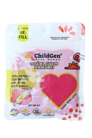 Natürliche Spielknete - Rosa - Vakuumkartuschenverpackung - (Ökopack-Nachfüllung) - Childgen