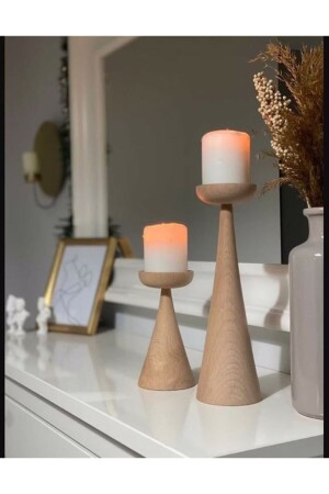 Natürlicher Kerzenhalter aus Holz, hochwertiger Kerzenständer aus Holz7 Kerzenständer7 - H&L Concept