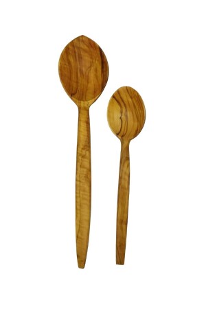 Natürlicher Olivenbaum, handgefertigtes Holzlöffel-Set, 2 Stück, TYC00460585253 - ncy