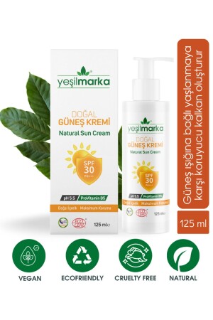 Natürlicher Sonnenschutz für das Gesicht – Sonnenschutz für Babys, Kinder und Erwachsene – Sonnenschutz für Gesicht und Körper 125 ml 8699415870777 - yeşilmarka