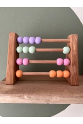 Natürliches gesundes Holzspielzeug Montessori Abacus Analytische Intelligenz Mathematik Kinder Babyzimmer Dekor DRAKAR40123 - DORU