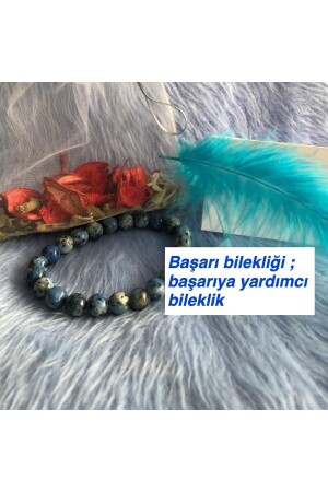 Natürliches Heilstein-Armband – Naturstein-Armband hilft bei Dumortierit - Bircan Yıldırım Niyet Bulutları