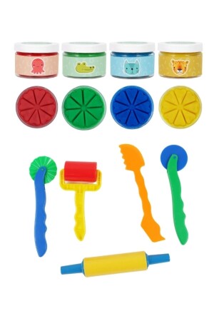 Natürliches Knete-Former-Set, 5-teilig, 4-teilig, Bon-Former - Bonnie Play Dough
