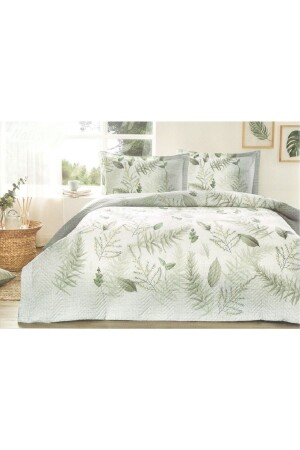 Naturlig Green Double Four Season Quilted Duvet Cover Set 869733592218 - Özdilek