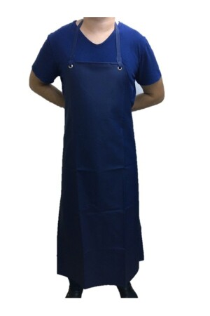 Navy Blue Dish Oilcloth Apron PVC (Large Size Eyelet) - Adalilar İş Elbiseleri