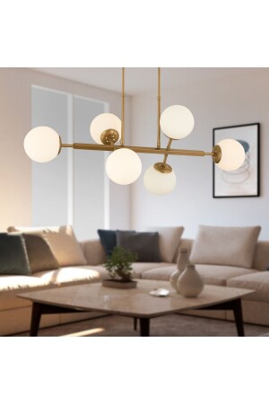 Nazar 6-Piece Vintage Modern Design Dining Room, Bedroom Living Room Chandelier 3762-06-FR - Apliqa