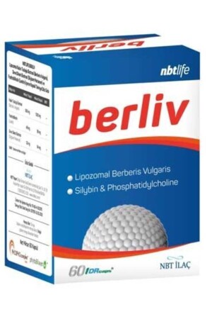 Nbt Life Berliv Liposamal Berberin 60 Capsules - Nbt İlaç