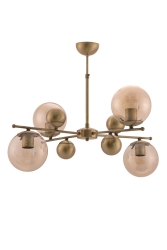 Necklace 4 Piece Ball Honey Glass Antique (Brass) Pendant Lamp Çakır Chandelier TYC05NEBDN168958502864753 - Çakır Aydınlatma