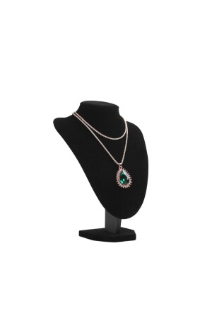 Necklace & Necklace Display Mannequin Black Suede 25 Cm 1. size MAN-01 BLACKSUEDE - ÖZER KUTU
