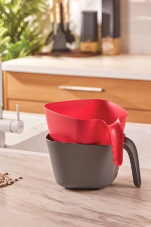 Nell Gray Red 2-Piece Strainer 153. 03. 06. 6975 - Karaca