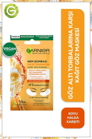 Nem Bombası Göz Altı Torbalarına Karşı Kağıt Göz Maskesi - Garnier