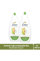 Nemlendirici Duş Jeli Avokado Yağı ve Kalendula Özü 450 ml x2 SET.UNİ.887 - Dove