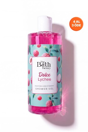 Nemlendirici Ve Besleyici Dolche Lychee Duş Jeli 400 ml - THE BATH FACTORY
