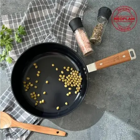 Neoflam Bien Alüminyum Döküm Wok Tava Siyah 24cm - Neoflam