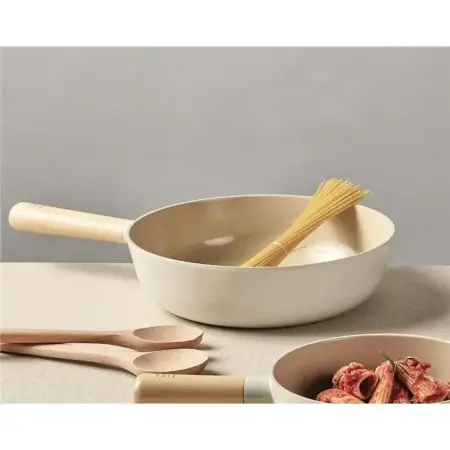 Neoflam Fika Alüminyum Döküm Wok Tava 26cm Bej - Neoflam